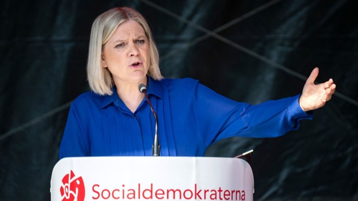 Magdalena Andersson (S). Foto: Johan Nilsson / TT.