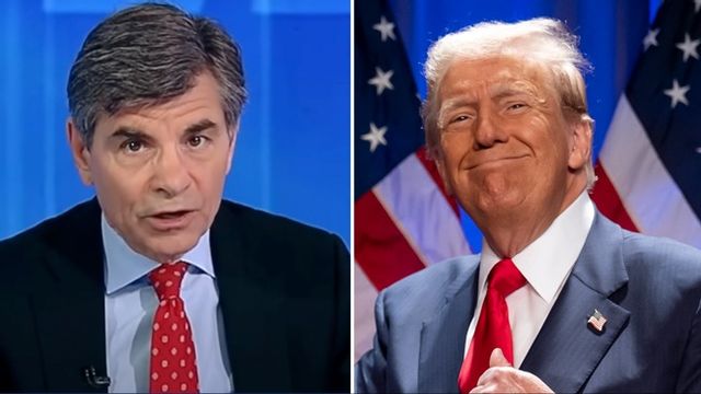 George Stephanopoulos tvingas be Donald Trump om ursäkt. Foto: ABC News/AP
