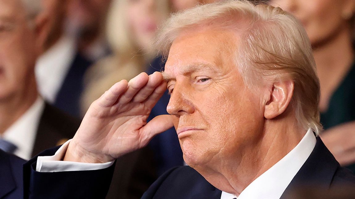 Donald Trump vid installationen i januari 2025. Foto: Kevin Lamarque/AP/TT