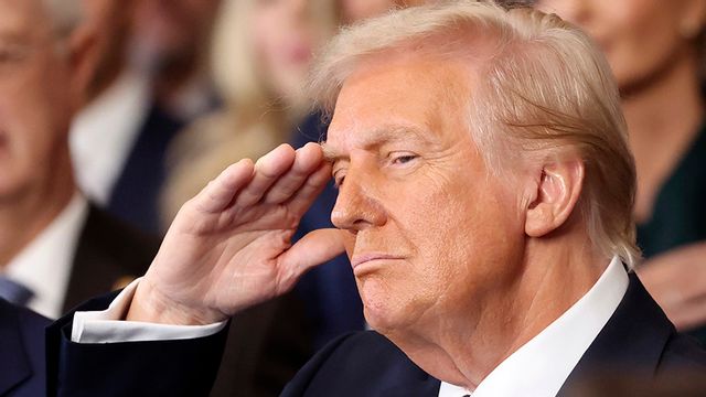 Donald Trump vid installationen i januari 2025. Foto: Kevin Lamarque/AP/TT