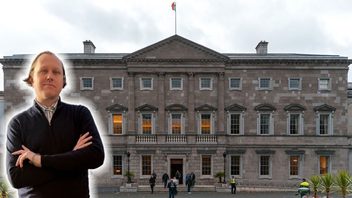 Leinster House i Dublin, där det irländska parlamentet sammanträder. Landet saknar fortfarande ett statligt system för att registrera antisemitiska incidenter. Foto: David Kernan, CC BY 4.0.