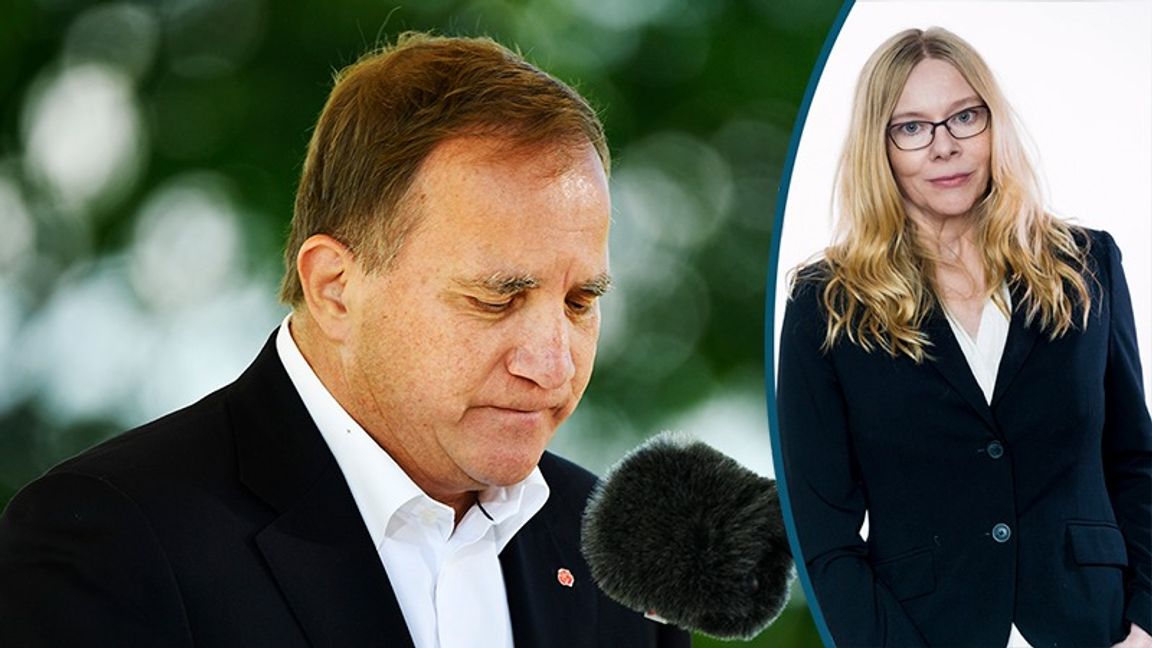 Stefan Löfven meddelar sin avgång under sitt sommartal i söndags. Foto: Henrik Montgomery/TT och Karl Gabor