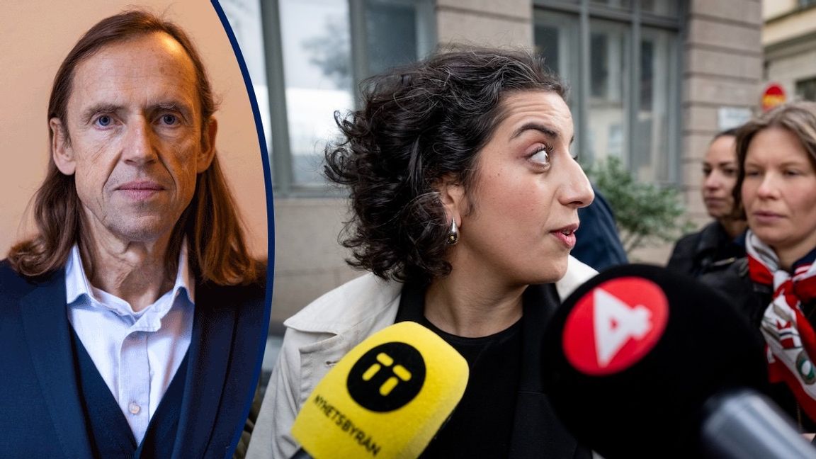 Liberalernas ordförande Simona Mohamsson på väg in till fredagens möte med partistyrelsen. Foto: Christine Olsson/TT