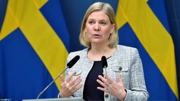 Finansminister Magdalena Andersson (S) föredrog prognosen för de offentliga finanserna på måndagen. Foto: Henrik Montgomery, TT.