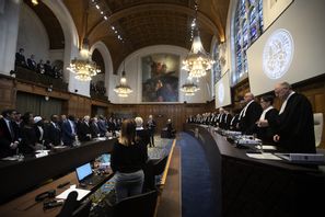 ICJ:s domare meddelar sitt beslut på onsdagen. Arkivbild. Foto: Peter Dejong/AP/TT