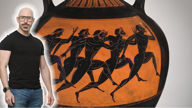 ”Det är jobbigt att träna. Och jag har inte tid. Och det regnar. Och det är långt till gymmet. Och det är fascistiskt.” Foto: Euphiletos Painter, CC0, via Wikimedia Commons