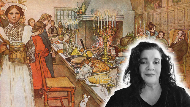 God jul! Foto: Carl Larsson, Public domain, via Wikimedia foundation