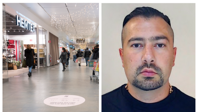 Gränby Centrum i Uppsala idag - gallerian har genomgått stora förändringar sedan den efterlyste Foxtrot-ledaren Rawa ”Räven” Majid uppträdde här med sin egenskrivna rap 1999. Foto: Henrik Montgomery/TT/Polisen