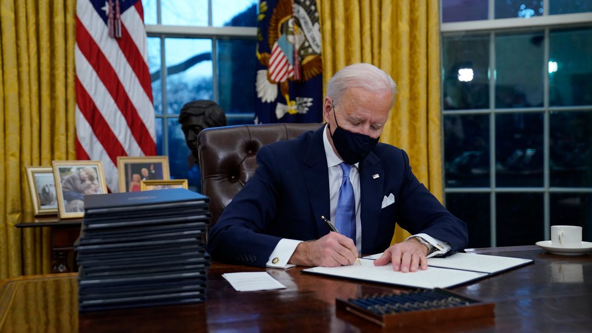 Bidens planer för första tiden vid makten