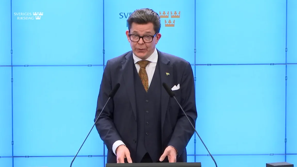 Foto: Skärmdump/Riksdagen