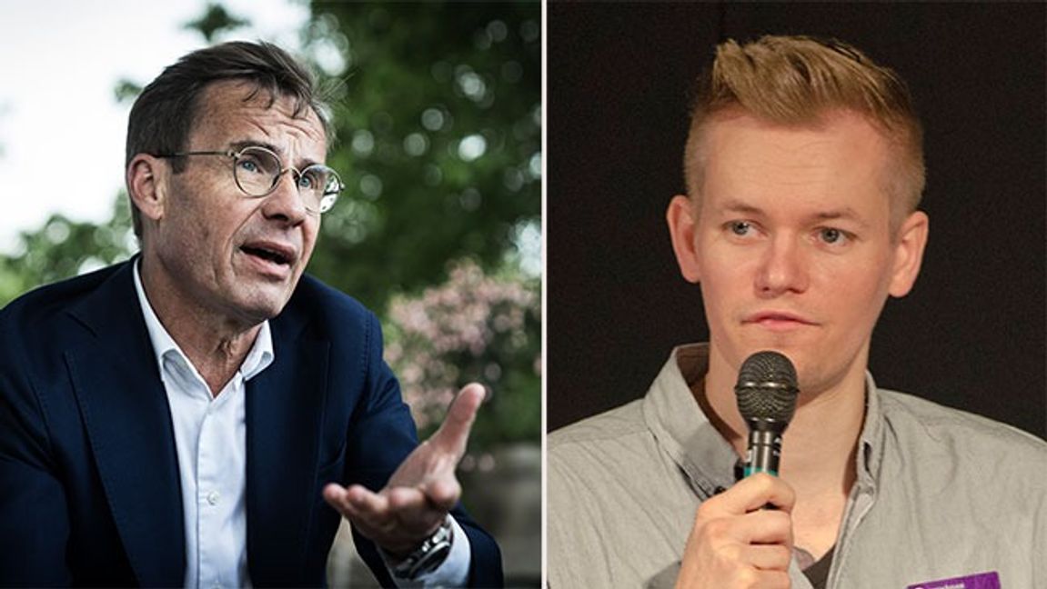 Ulf Kristersson och Joakim Medin. Bild: Anna Tärnhuvud SVD / TT/Agatefilm/CC BY-SA 4.0