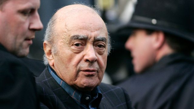 Mohamed Al Fayed (1929-2023), tidigare ägare av lyxvaruhuset Harrods. Enligt polisutredningen misstänks han för 111 fall av sexuella övergrepp. Foto: Sang Tan/AP/TT