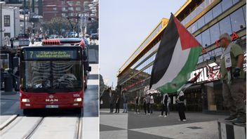 SL ändrar om i busstrafiken varje lördag på grund av Palestinademonstranter. Foto: Fredrik Sandberg/Oscar Olsson/TT