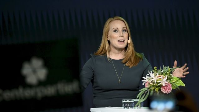 Annie Lööf avgår. Foto: Anders Wiklund/TT