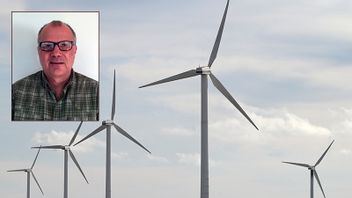 Vätgas kan inte lösa vindkraftens problem enligt dagens debattör Fredrik Lundell (M). Foto: Privat / Fredrik Sandberg/TT