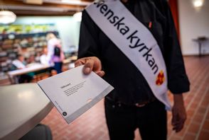 Det preliminära valdeltagandet i årets kyrkoval blev 17,46 procent, men generalsekreteraren tror att slutsiffran för valdeltagandet kommer att landa på närmare 19 procent. Arkivbild. Johan Nilsson / TT