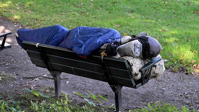 Hemlös. Genrebild. Foto: Janerik Henriksson/TT.