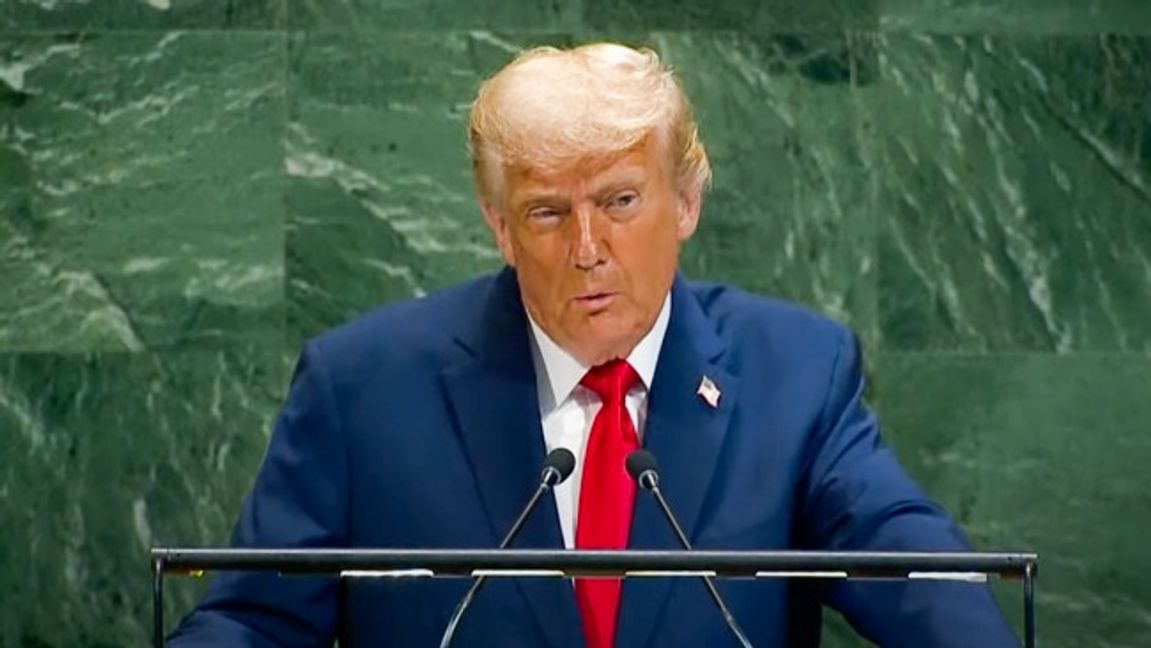 Donald Trump i FN. Foto: FN