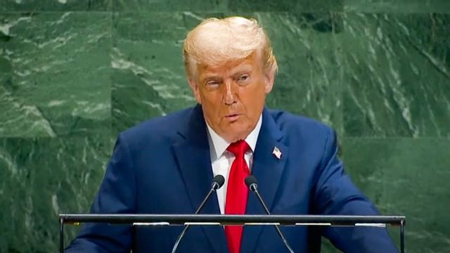 Donald Trump i FN. Foto: FN