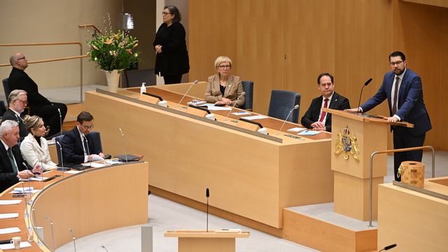 Magdalena Andersson fick kritik för hur hon beter sig i kammaren. Foto: Fredrik Sandberg/TT