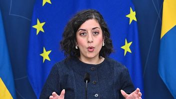 Utbildnings- och integrationsminister Simona Mohamsson (L), under en pressträff tidigare i september. Bild: Claudio Bresciani / TT 