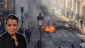 Bild ur en video som spridits på X under oroligheterna i Frankrike. Foto: Privat/Faksimil X.