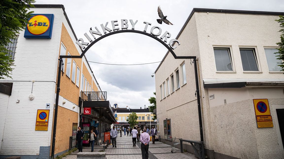 Rinkeby i Stockholm där det bor många med invandrarbakgrund. Foto: Ali Lorestani/TT