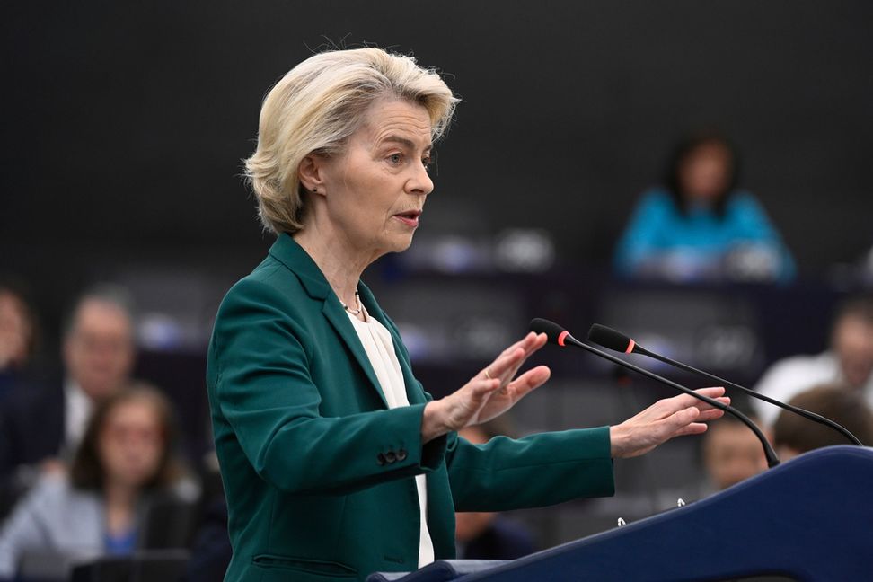 EU-kommissionens ordförande Ursula von der Leyen. Pascal Bastien/AP/TT