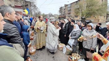 Ukrainskt påskfirande i Odessa 2023. Foto: Yuiry Kvach / Wikimedia commons