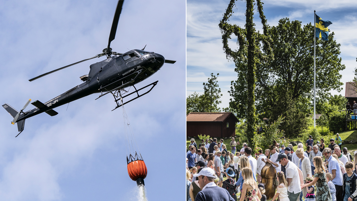 Stor risk för skogsbränder i midsommar. Foto: Henrik Holmberg/Johan Nilsson/TT