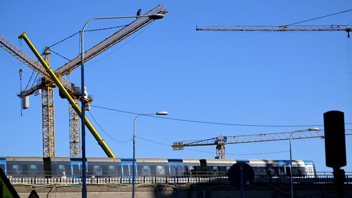 Tunnelbanans gröna linje påverkades av strömavbrottet under onsdagsorgonen. Foto: Janerik Henriksson / TT