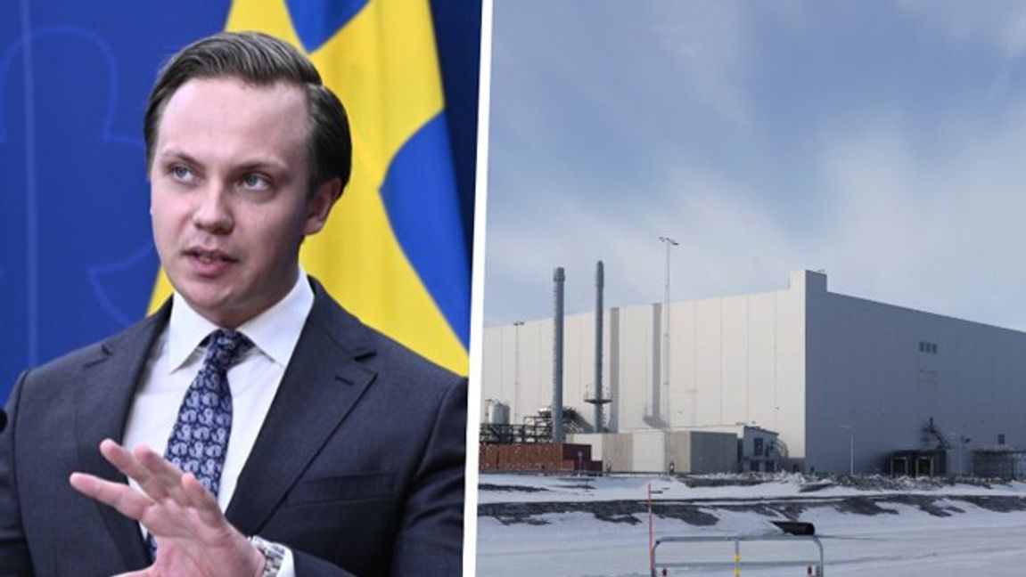 Tobias Andersson (SD) och Northvolt. Foto: Christine Olsson/TT/Jonas Westling/TT