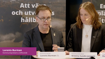 Skellefteå kommun höll pressträff på måndagen med anledning av beskedet gällande Northvolt-anställda. Foto: YouTube