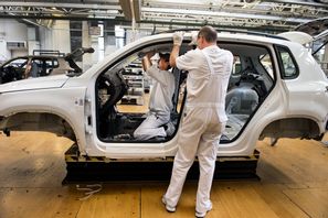 Den europeiska bilindustrin påverkas starkt av tullförhandlingarna mellan USA och EU. Arkivbild. Foto: Lars Pehrson/SvD/TT