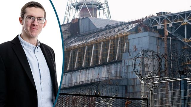 Sarkofagen över reaktor 4 i Tjernobyl. Foto: Henrik Montgomery/TT