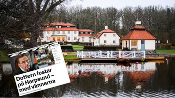 Regeringens landställe Harpsund där statsministerns dotter höll en tillställning 2023. Aftonbladets artikel om händelsen har lett till hård kritik från Rosenbad. Foto: Henrik Montgomery/TT