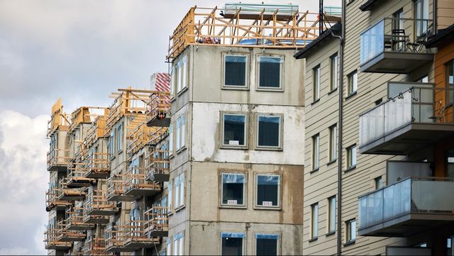 Nya siffror för bostadsbyggandet har publicerats. Arkivbild. Foto: FREDRIK PERSSON/TT