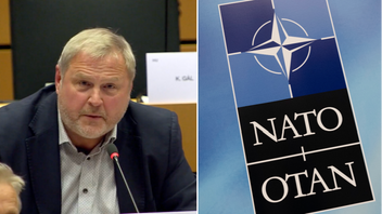 Estländske EPP-ledamoten Riho Terras är kritisk mot förslaget om gemensamma EU-lån för att finansiera försvarsutgifter. Foto: Skärmdump/YouTube/Henrik Montgomery/TT