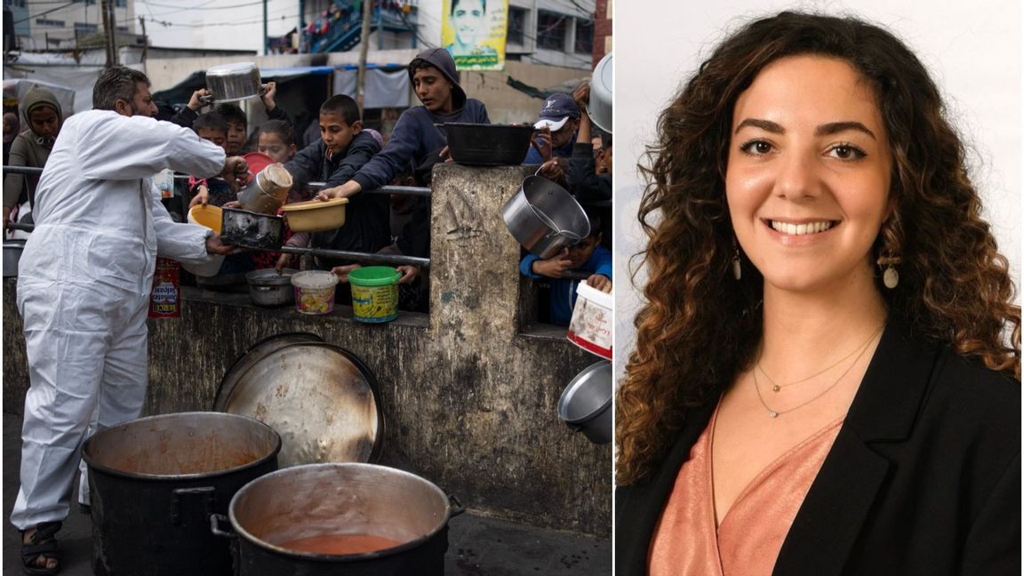 Anaëlle Meyer undersöker och analyserar vart svenska biståndspengarna hamnar. Foto: Fatima Shbair/AP/TT/NGO Monitor