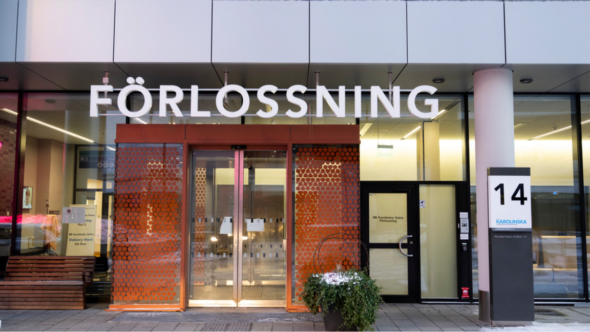 Förlossningen vid Karolinska sjukhuset i Solna. Foto: Henrik Montgomery / TT
