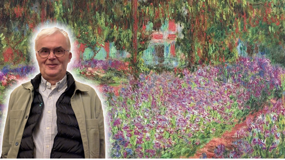 Claude Monets ”Konstnärens trädgård i Giverny” – originalversionen utan extra rödfärg. Foto: Claude Monet, Public Domain, via Wikimedia foundation