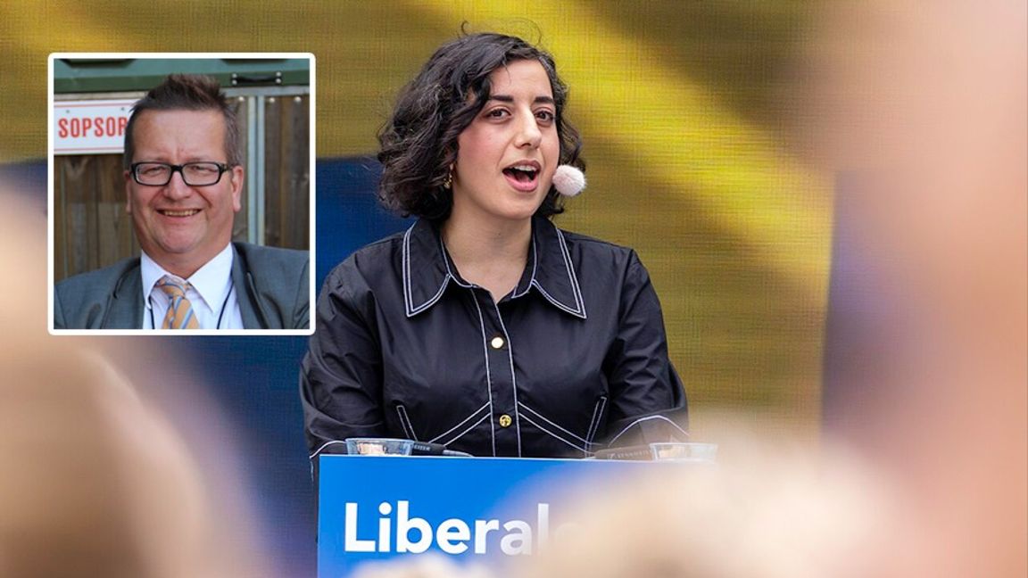 Stig-Björn Ljunggren och Simona Mohamsson under Almedalsveckan 2025. Foto: Poltikerveckan Almedalen - 37/CC BY-SA 2.0/Bene Rio/CC BY-SA 4.0