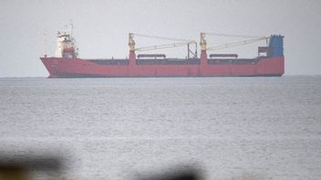 Ryskt fartyg utanför Höganäs, 2025-12-21.Foto: Johan Nilsson/TT