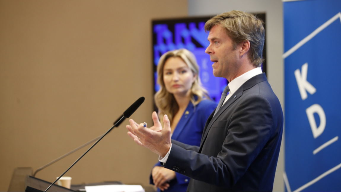 ”Kristdemokraterna bygger mycket riktigt sin politik på kristna värderingar där vi aldrig väjer för att hantera målkonflikter...” Foto: Caisa Rasmussen/TT