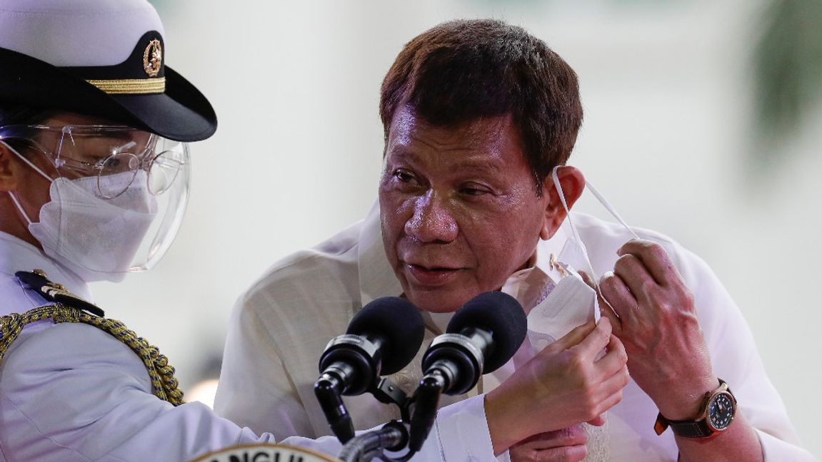 Arkivbild. Filippinernas president Rodrigo Duterte. Foto: Aaron Favila/AP/TT