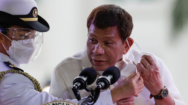Arkivbild. Filippinernas president Rodrigo Duterte. Foto: Aaron Favila/AP/TT