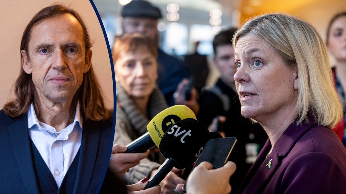 Magdalena Andersson (S) vill ta äran för allt, tar inte ansvar för något. Foto: Christine Olsson/TT