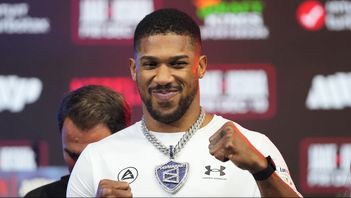 Anthony Joshua inför matchen mot Jake Paul. Arkivbild. Lynne Sladky/AP/TT