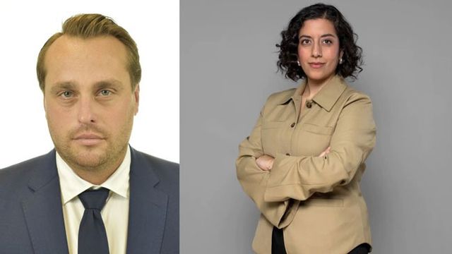 Christian Sonesson och Liberalernas Simona Mohamsson. Foto: Sveriges Riksdag/Pressbild.