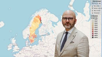 Charlie Weimers (SD). Foto: Caisa Rasmussen/TT/Skärmbild på Migrationskartan.